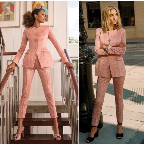 Veronica Beard Jackets & Blazers - NWT Veronica Beard Pink Textured Blazer & Pants Suit Set Blazer 4 Pants 6